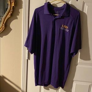 LSU Business Purple Polo Shirt
